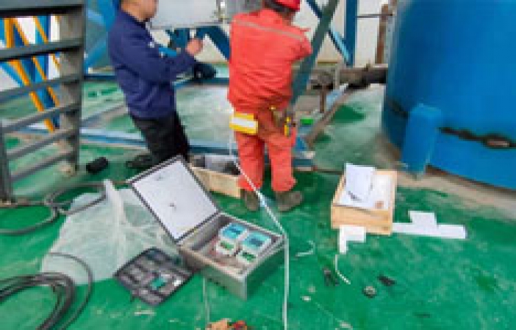 Na-22放射性儀表金礦充填攪拌桶下管道濃度測量工況案例