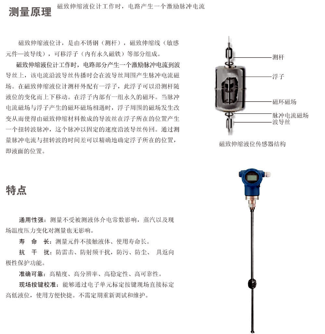 磁致伸縮液位計 JDCM(圖1)
